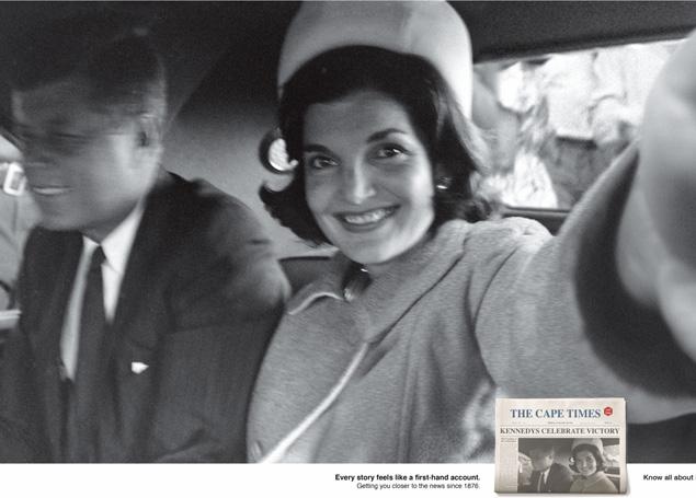 John F. Kennedy (35º presidente dos Estados Unidos) e sua esposa Jackie Kennedy.